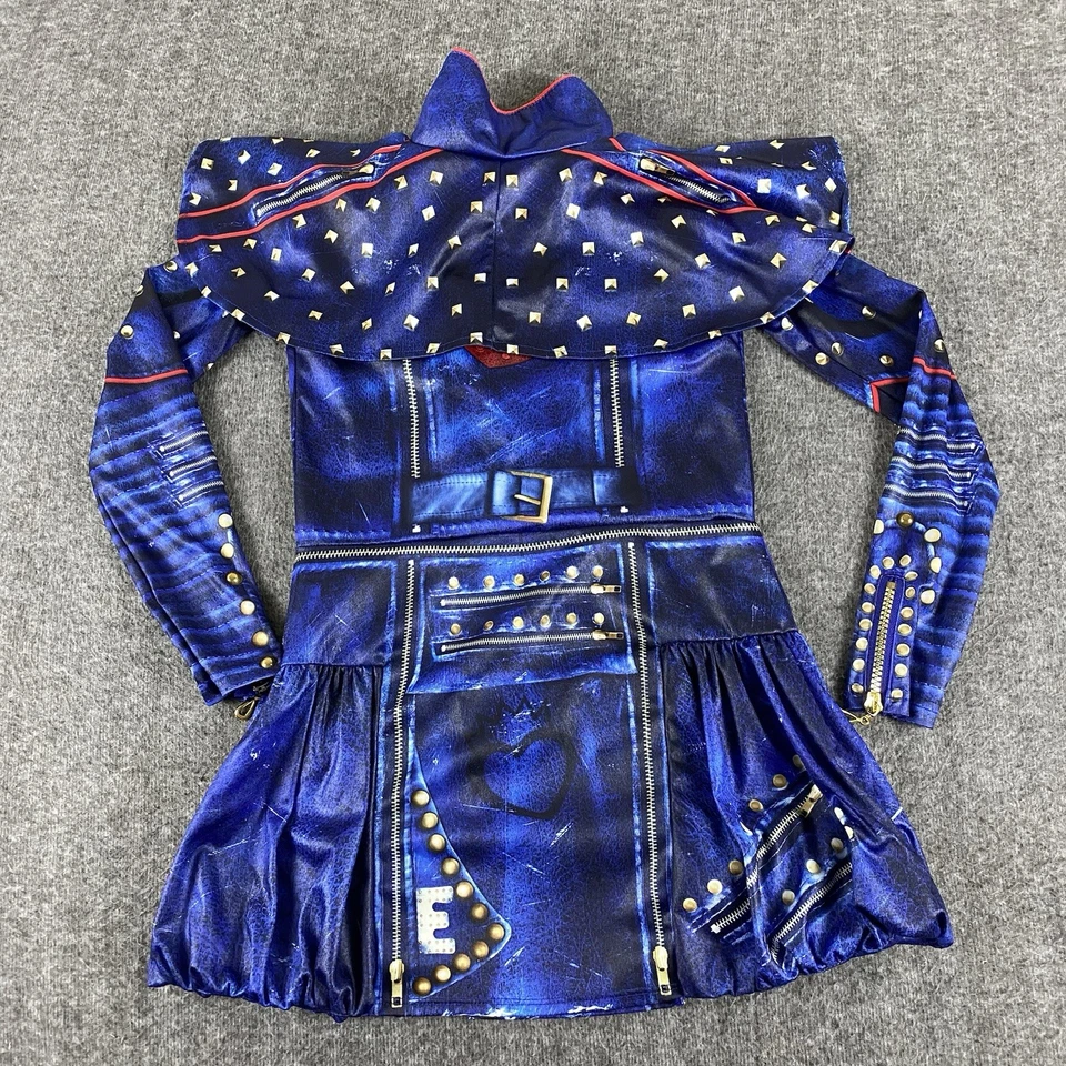 Disney Descendientes 2 Evie Disfraz Vestido Azul Con Capucha Niñas Talla M Foto 3 de 4