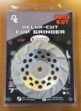Diamond Products 22474 Core Cut 7" Delux-Cut Turbo Cup Grinder 12 Seg 5/8-11