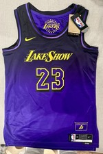 Nike Los Angeles Lakers LeBron James City Edition NBA Jersey Purple XS 36
