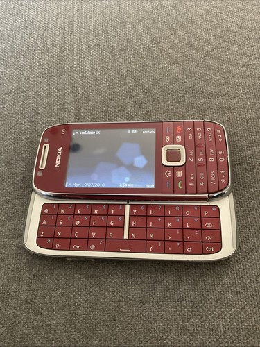 Nokia E75 - Silver/Red Vodafone Smartphone Working But Slightly Damaged CHEAP - Zdjęcie 2 z 9