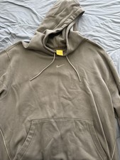 Nike NOCTA Fleece CS Hoodie Olive Grey, Size XL