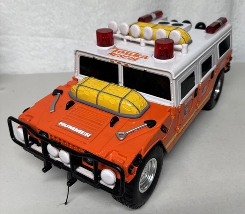 Tonka 911 Fire Rescue Hummer Emergency Toy Truck New Batteries Works