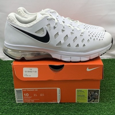 Nike Air Trainer 180 White Black Men s 10 916460-100 Casual Athletic Sneaker