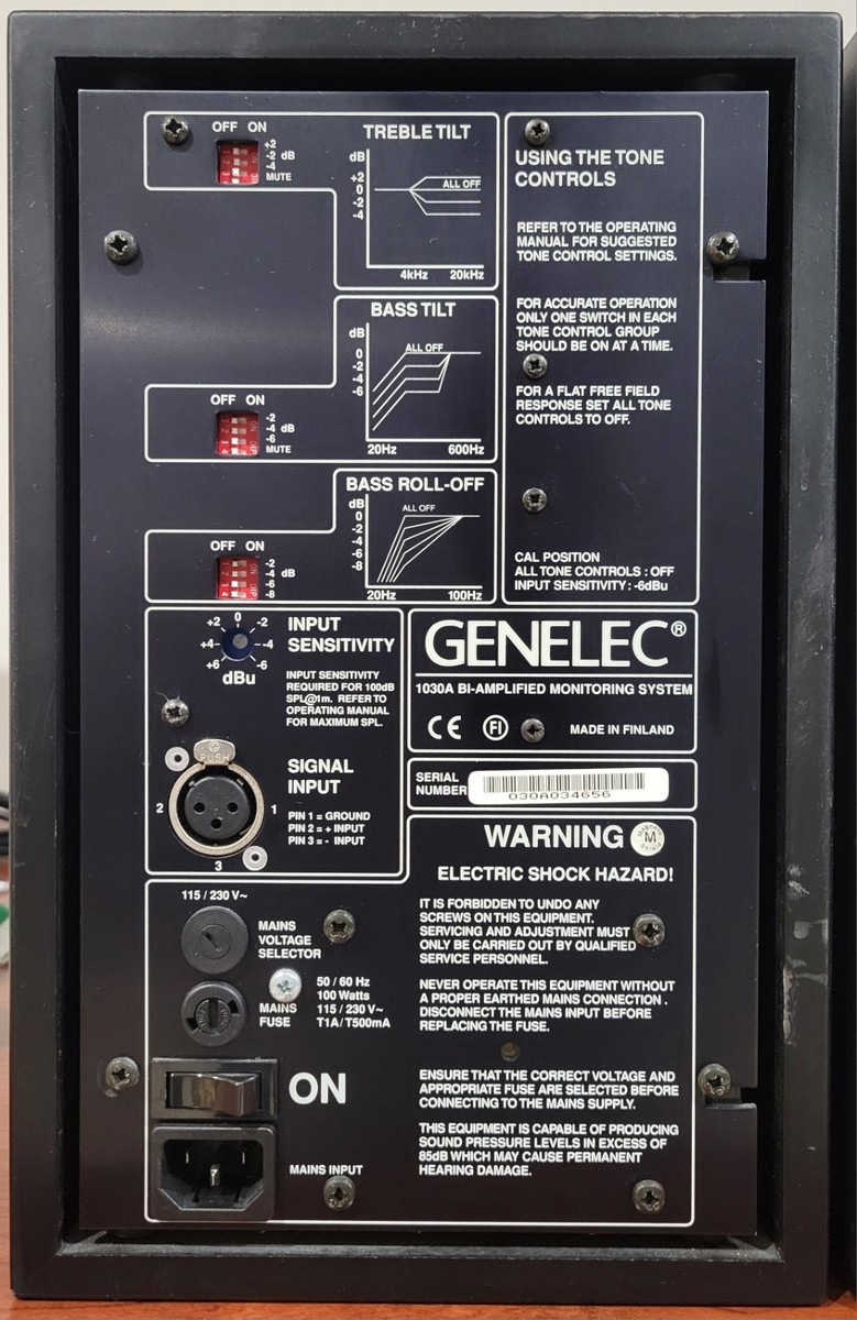 GENELEC 1030A パワードモニタースピーカー Genelec 1030A Studio Monitors for sale online | eBay