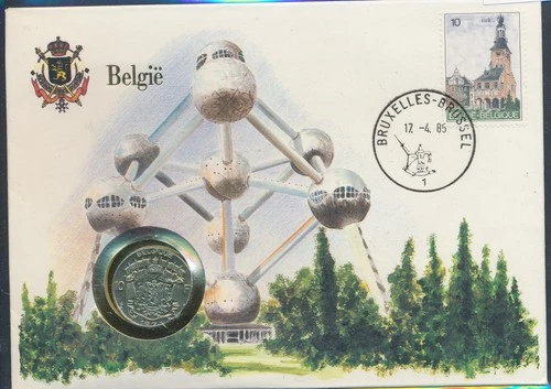 LS81274 Belgium 1985 united nations FDC numis letter used