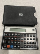 HP 12c Platinum Financial Calculator with Protective Case Tested Works