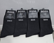 12 Pairs BOSS Formal Crew Socks Men Uk Size 7-9 Soft Cotton Blend Comfortable 