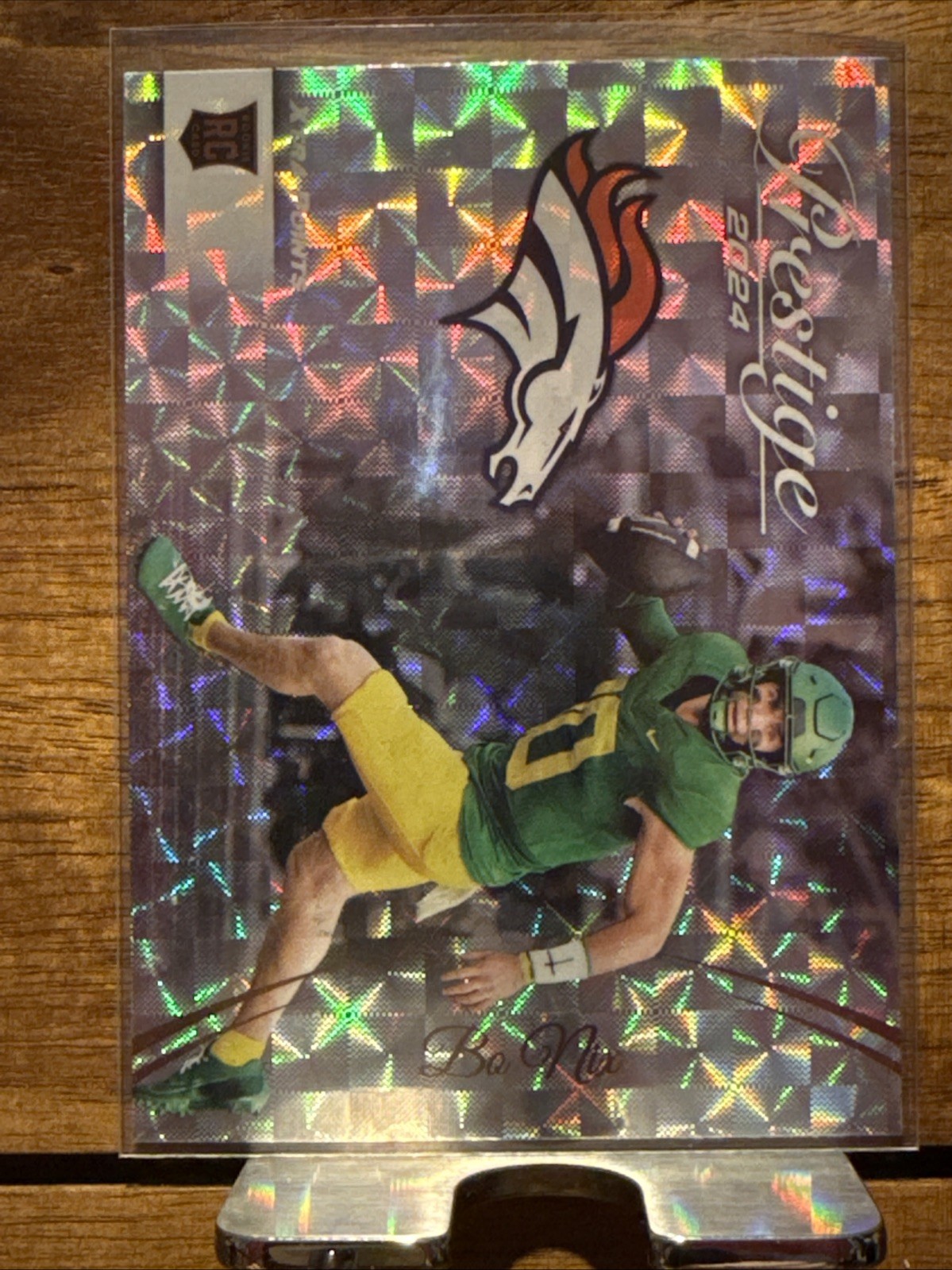 2024 Panini Prestige - SP Rookies Bo Nix #391 Xtra Points Hyper (RC)