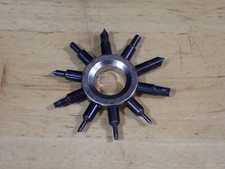 Vintage Vigor Watchmakers 10 Arm / Prong Sleeve Wrench VG used tips