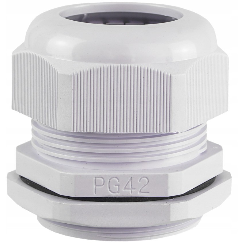 PG-42 CABLE CHOKE IP68 + NUT POLYAMIDE PA66 GREY 745226