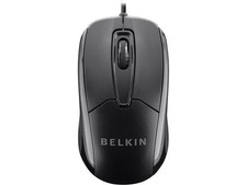 Belkin WIRED MOUSE, ERGNMIC, USB PLUG/PLAY - F5M010QBLK