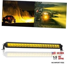 Amber Led Light Bar Single Row Super Bright 22 Inch Single Row - Amber Light