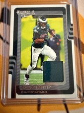 2025 Panini Donruss  Saquon Barkley Threads # DTH-SBY Patch Philadelphia Eagles