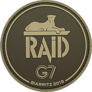 RARE Écusson Police RAID G7 2019 BRI GIGN DCI SPHP GAO GSPR FIPN K9 SDLP