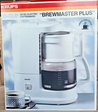 KRUPS BREWMASTER PLUS 10 CUP COFFEE MAKER WHITE NEW UNUSED