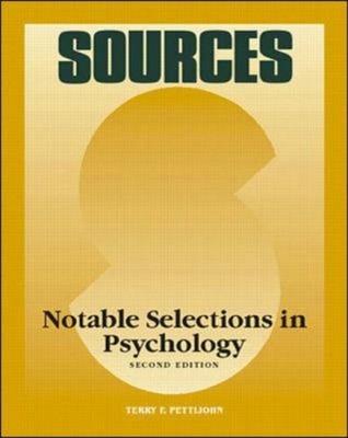 Sources : Notable Selections in Psychology Hardcover Terry F. Pet