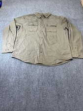 Marmot Men’s Long Sleeve Solid Green Button Up Shirt Size XXL Tall Outdoors