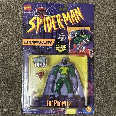 RARE VINTAGE 1995 ToyBiz Spider-Man The Prowler Extending Claws Action Figure
