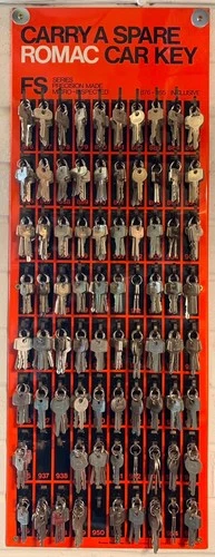 Romac Car Keys for Classic Vehicles ~ FS 916-955 ~ Vauxhall etc. ~Drop-Down Menu