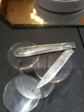 Pocket Folding Knife Gorham hallmark Sterling or Coin Silver 1860's antique