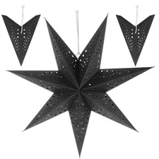 3pcs Christmas Stereoscopic Star Shaped Lampshade Creative Ceiling Lamp Pendant