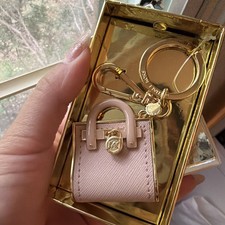 Michael Kors Hamilton Key Fob - Keychain Bag Charm - Ballet/Pink NEW : 