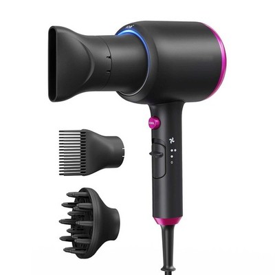 Secador de pelo con difusor, secador iónico Blown Away para cabello rizado con p
