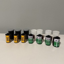 7 unused rolls Kodak  Fujicolor Fujifilm 35mm Film 200 24 exposures EXPIRED