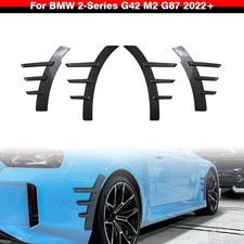 4 St�ck Carbon Optik Radlaufblende Kotfl�gel Canards f�r BMW 2er G42 / M2 G87