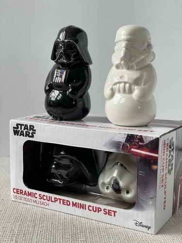 Darth Vader & Stormtrooper Cup Set + Salt & Pepper Shakers (4 Pieces) Star Wars