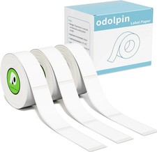 Odolpin 3 Rolls Compatible with Nelko P21 Label Maker Tape,14X40Mm 0.55"X1.57"