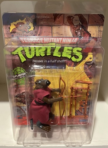 1988 Playmates TMNT Splinter 10 Back Sealed MOC Un...