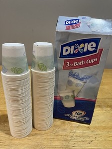 DIXIE 3oz SeaShell Beach Bath Cups 166 Count Remaining  Discontinued