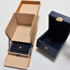 Louis vuitton collana originale gioielli custodia vuota scatola arancione usata