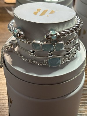 Bomb Party Spring Stack 2025 Sweet Appeal Blue Sone Silver ST16293 MSRP $180 New