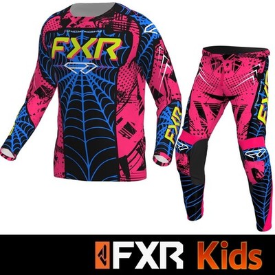 2026 FXR KIDS Motocross Kit Combo Boys FXR Spiderman MX Kit
