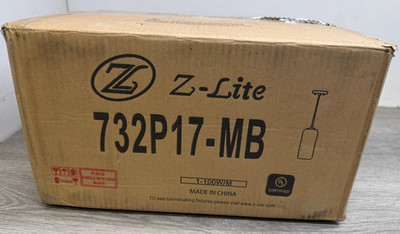 Z-Lite 732P17-MB Monty 17'' Tall Mini Pendant - Matte Black