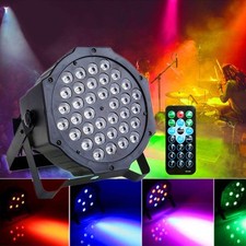 36W 36 LEDs DMX512 RGB LED PAR Light with Remote Control, Strobe + Sound Control