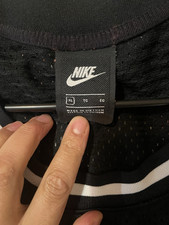 Nike Men's XL Basketball Mesh Jersey Tank Black/White/Red Check Logo
