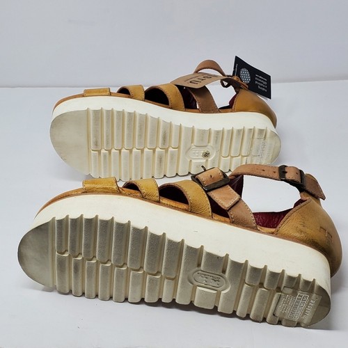 Bed Stu Ada Cage Platform leather distressed sandal Size 8 - No Box - Picture 10 of 16