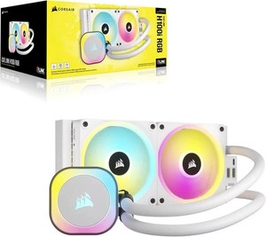 CORSAIR iCUE LINK H100i RGB Liquid CPU Cooler –White – 240mm Radiator– Brand New