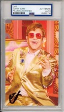 Elton John SIGNED Album Cover Photo Picture Card PSA DNA COA CERTIFIED AUTOGRAPH
