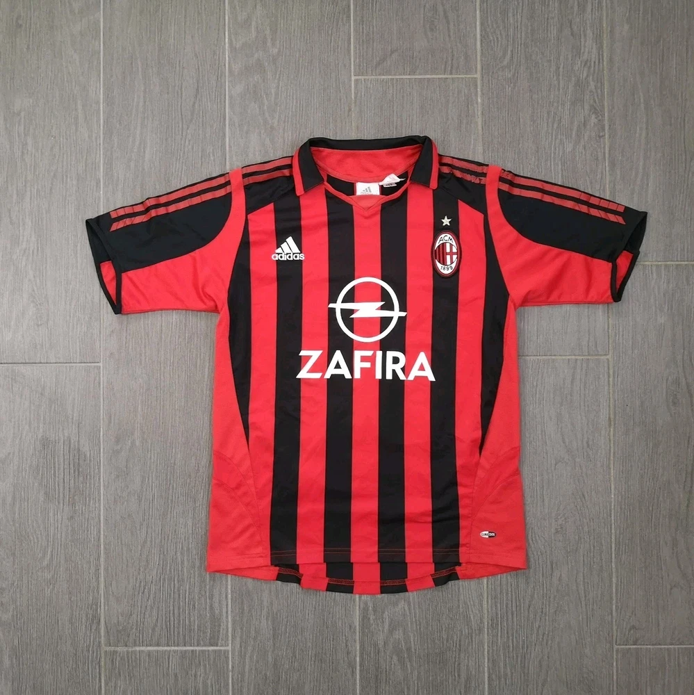 Vintage Retro 2005/06 AC Mailand Kaka 8 Heim Trikot Größe XS Fußball Pashanim