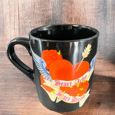2009 Silver Buffalo Ceramic Coffee Mug Cup Heart Ache Heart Break Mug Cup VTG