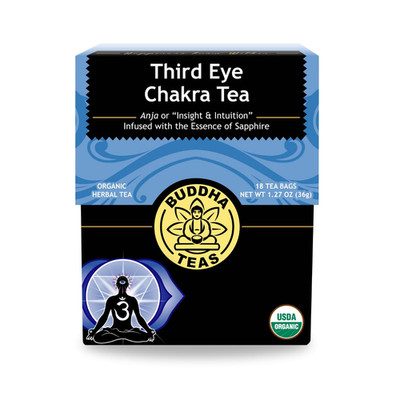Buddha Teas - Third Eye Chakra Tea - Organic Herbal Tea - for Insight & Intuitio
