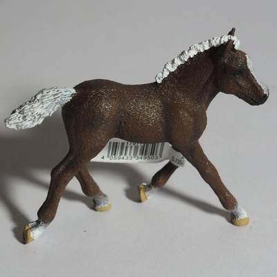 Schleich 13874 Dartmoor Pony Fohlen Horse Club Pferd Figur Top Zustand mit Fahne
