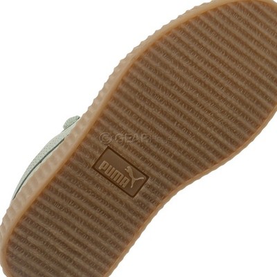 PUMA x Fenty Creeper Phatty Womens Casual Shoes, Sage Green Suede