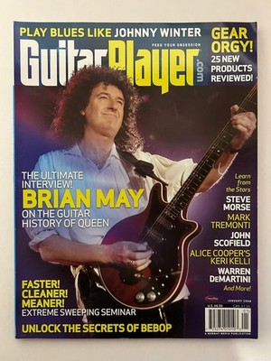 Guitar Player January 2008 Brian May Queen Magazine Music Rock Guitar