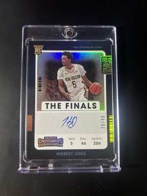 2022 Contenders Herbert Jones Rookie Finals Ticket Auto /49 #143 Variation