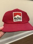 VTG Marlboro Racing Team Hat Snapback Trucker Red Patch One Size Fits All 90s — photo 1